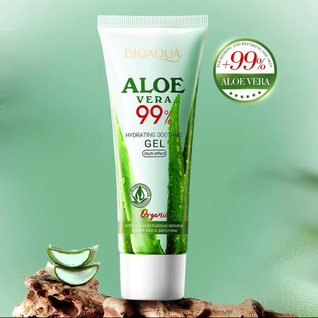 BIOAOUA Soothing Aloe Vera Gel for Face and Body Moisturizing Moisturizing Restorative Sunburn Relief Acne Care for Sensitive Skin