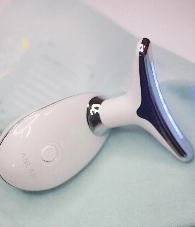 ANLAN Neck Face Beauty Device EMS Facial Neck Lifting 3 Colors Light Skincare Skin Tighten Reduce Double Chin Skin Care Tools
