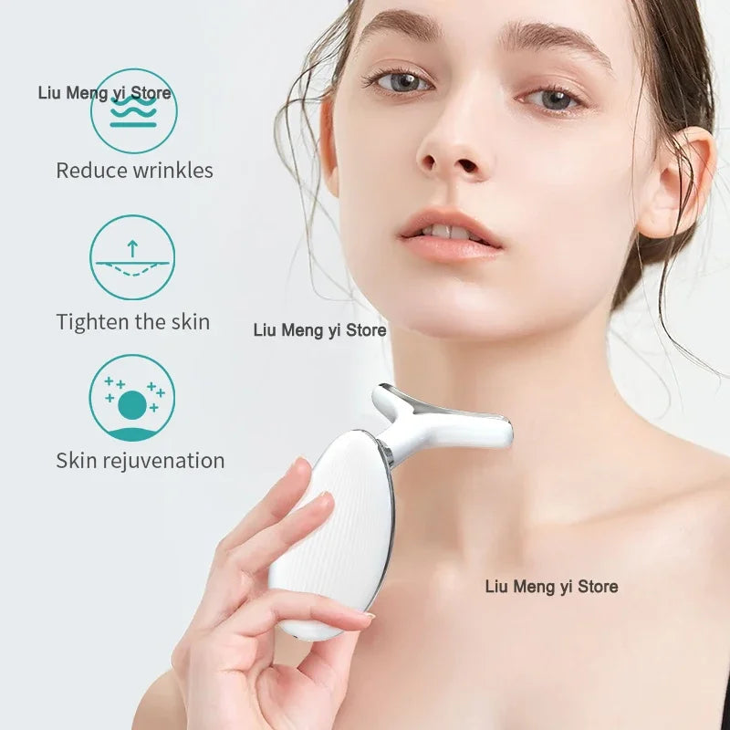 ANLAN Neck Face Beauty Device EMS Facial Neck Lifting 3 Colors Light Skincare Skin Tighten Reduce Double Chin Skin Care Tools
