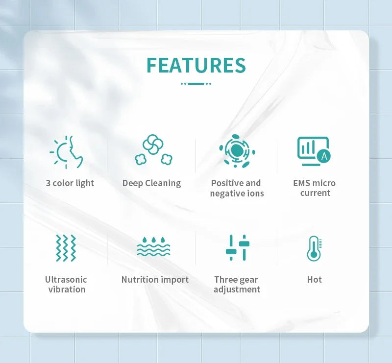 ANLAN Neck Face Beauty Device EMS Facial Neck Lifting 3 Colors Light Skincare Skin Tighten Reduce Double Chin Skin Care Tools