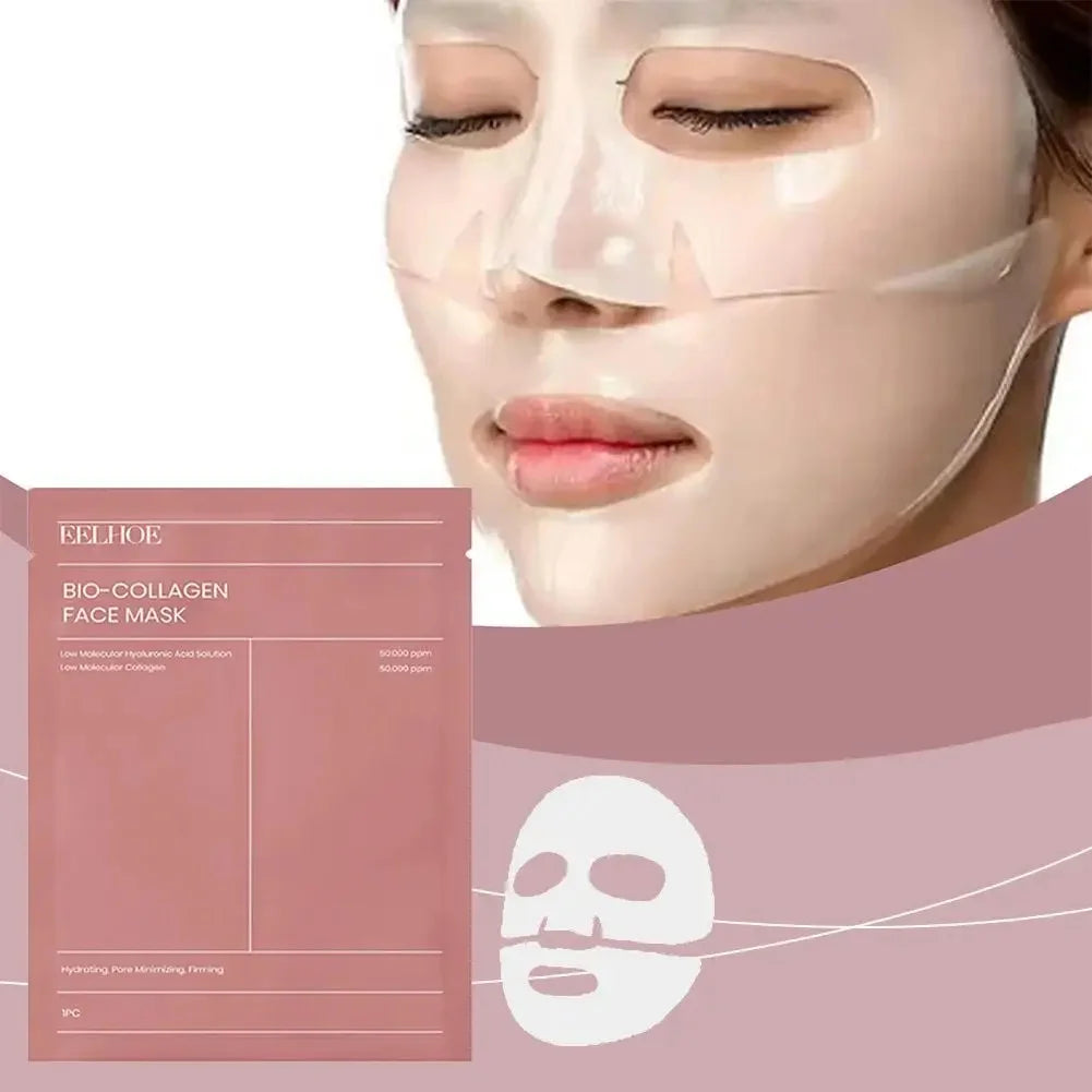 1/3/5/10PCS Bio Collagen Face Mask Shrink Pores Deep Hydrating Overnight Mask Moisturizing Refreshing Brightening Face Skin Care
